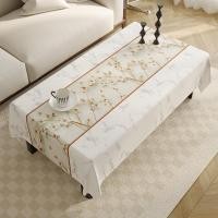 ราคา ผ้าปูโต๊ะ PVC แบบกันน้ำ กันคราบน้ำมัน ทนความร้อน ของตกแต่งห้องนั่งเล่น ผ้ารองโต๊ะกลาง 90x150 ทั้งใช้งานได้และสวยงาม (25483801185)