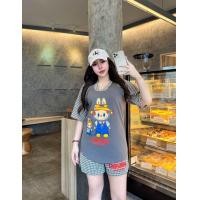 ราคา BB ชุดเซ็ต 2 ชิ้น ชิโนริ เสื้อแขนสั้นโอเวอร์ไซด์ สกีนลาย ลาบูบู้ กางเกงขาสั้นสกีนลาย มีกระเป๋าข้าง น่ารักมากๆ Clothing ผู้หญิง (23138608014)