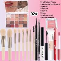 ราคา ชุดแต่งหน้าครบชุด 15 ชิ้น พาเลทอายแชโดว์ 20 สี ชุดเครื่องสำอาง มาสคาร่า บลัชออน 8 ชิ้น ชุดแปรงแต่งหน้า อายไลเนอร์ ลิปกลอส คอนซีลเลอร์ ดินสอเขียนคิ้ว ชุดเครื่องสำอางติดทนนาน (25224443029)