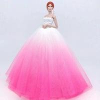 ราคา จำกัดชุดแต่งงานทำมือสำหรับตุ๊กตาบาร์บี้ชุดเจ้าหญิงชุดราตรีชุดราตรีชุดยาวกระโปรงอุปกรณ์ชุดเจ้าสาว (7744190279)