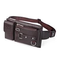 ราคา กระเป๋าคาดเอวหนังแท้สำหรับผู้ชาย ความจุขนาดใหญ่ กระเป๋าสะพายข้างแบบสะพายข้างได้ 2 ด้าน กระเป๋าใส่ของกลางแจ้งแบบนิ่ม ปิดด้วยซิป (22273116997)