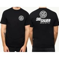 ราคา COD 2025 เสื้อยืดลายปืน Sig Suer สำหรับผู้ชาย ฤดูร้อน ทรงลำลอง ลายปืน Geron ทรงหัวกระโหลกทหารตำรวจ S 5XL (25407355956)