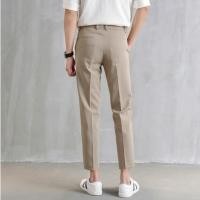 ราคา กางเกงขายาว กางเกงสแลคผู้ชาย สไตล์เกาหลี รูปทรงเนียน แฟชั่นสำหรับผู้ชาย ลำลองใส่สบาย กระบอกเล็ก กางเกงสแล็ค ชาย K1458 (22194175276)