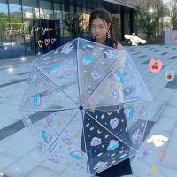 ราคา kangle ร่มอัตโนมัติ Sanrio Kuromi ร่มแบบใช้สองช่วงฤดูกาลแดดและฝนร่มพับแบบพกพาของขวัญนักเรียน (24731217322)