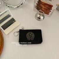 ราคา กระเป๋าใส่เหรียญหนังสีดำมีซิปแบบครอสติก กระเป๋าใส่บัตร กระเป๋าสะพายข้างผู้หญิง ทรงเรขาคณิต สไตล์เกาหลี วัสดุ PU นุ่ม (25257378098)