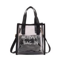 ราคา Ladies PVC jelly bag free small bag fashionable letter shoulder bag waterproof beach casual tote bag large capacity handheld shopping bag (24254980985)