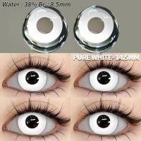 ราคา COD ready stock Eyeshare คอนแทคเลนส์คอสเพลย์ 1 คู่ คอนแทคเลนส์สีคอสเพลย์ สีดำ สีขาว 1 ปี (24348445074)