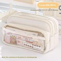 ราคา CalceNubes丨เคสดินสอความจุขนาดใหญ่สมเหตุสมผลคุณภาพสูงไฟกล่องเครื่องเขียนสไตล์เฉพาะกล่องดินสอแบบใสเรียบง่ายแบบใหม่ (25127361496)