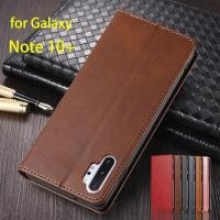 ราคา เคสหนังสำหรับ Samsung Galaxy Note 10 Plus Galaxy Note10 5G 6 8 ซองหุ้มการดูดด้วยแม่เหล็กเคสกระเป๋าสตางค์ (21401807254)