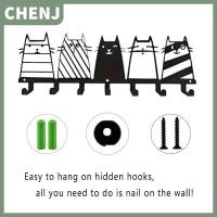 ราคา CHENJ ที่แขวนกุญแจโลหะสีดำสำหรับแขวนผนัง ตกแต่งผนัง ที่แขวนกุญแจชั้นวางสำหรับตกแต่งบ้าน (24413818451)