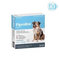 ราคา Fiproline ผลิตภัณฑ์ป้องกันและกำจัดเห็บหมัด สำหรับสุนัข นน 10 1 20Kg 1 กล่อง บรรจุ 2 หลอด (25473143071)