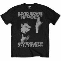 ราคา COD เสื้อยืดแขนสั้น พิมพ์ลาย David Bowie Heroes Earls Pumps พลัสไซซ์ ของขวัญวันเกิด สําหรับผู้ชาย XS 6 (25122635900)