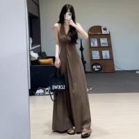 ราคา ชุดเดรสยาวคลุมเข่าสีดำหรูหราสำหรับผู้หญิงในช่วงฤดูร้อนปี 2024 กระโปรงทรงเอเอวสูง แขนกุด เดรสยาวคลุมเข่า ชุดเดรสยาวคลุมเข่า (25213335587)