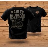 ราคา Harley Davidson Motorcycle Old School T shirt Baju Harley Davidson High Quality 190GSM Premium Cotton (24819498348)