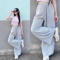 ราคา กางเกงทรงกระบอก ผ้าพริ้ว กางเกงขายาว B65 ใส่สบาย ทรงสวยผ้าดี (24404898681)