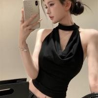 ราคา SPND พร้อมส่ง เสื้อครอปคอถ่วงคล้องคอ โชว์หลัง สวยเก๋ มีสองสี (24598902466)