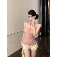 ราคา เสื้อสายเดี่ยวผูกคอ วีคอเซ็กซี่ โชว์หลังสวย ลุคสายแซ่บ (24995582259)