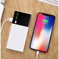 ราคา Power Bank 10000mAh พร้อมไฟ LED และสาย ชาร์จรวดเร็ว สำหรับ iPhone Samsung Redmi ASUS สีดำ ขาว (25515534313)