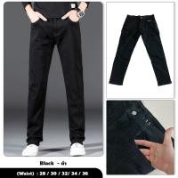 ราคา กางเกงยีนส์ขายาว สีดำ สีน้ำเงิน ยีนส์ทรงขากระบอก ผ้ายืด เอว 26 38 พร้อมส่ง (25008127027)