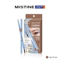ราคา MISTINE EYEBROW SLIM PENCIL ดินสอเขียนคิ้ว หัวดินสอ super slim ขนาด 1 5 มม (23807167864)