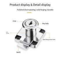ราคา Office Desk Drawer Lock Zinc Alloy Anti Theft for Furniture Cabinet Door Lock File Cabinet Lock Same Key (23997131523)