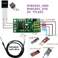 ราคา diymore DS18B20 RS485 RS232 TTL Com UART Temperature Sensor Board Temperature Acquisition Sensor Modbus RTU for Arduiuo PC PLC MCU (20581760480)
