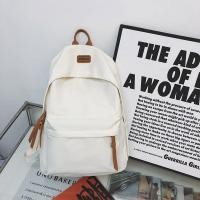 ราคา กระเป๋านักเรียนสีทึบ 2025 ผู้หญิงเกาหลีแบบเรียบง่ายร้อยชุดนักเรียนมัธยมศึกษาตอนต้นนักเรียนกระเป๋าเป้สะพายหลังความจุขนาดใหญ่ (23270409710)