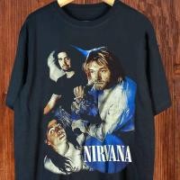 ราคา เสื้อยืดวง NIRVANA วินเทจ 90S เสื้อยืดวงร็อค S 5XL (20318111777)