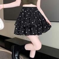 ราคา กระโปรงสั้นทรงเลเยอร์ 2 ชั้น ลายดอกไม้ มีซับในกางเกง เอวสม็อค ยืดได้เยอะ เนื้อผ้าชีฟอง ทรงสวย ชายระบาย (24641917592)