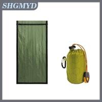 ราคา SHGMYD Outdoor Emergency Sleeping Bag Waterproof Windproof Survival Blankets Aluminum Film Thermal Sleeping Bag For Camping Hiking (25273295222)