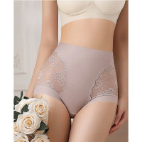 ราคา กางเกงในผ้าลูกไม้เซ็กซี่เอวสูงสำหรับผู้หญิง กางเกงในเอวสูง กางเกงในลูกไม้เซ็กซี่ ไซส์ใหญ่ (24401593381)