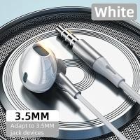 ราคา USB Type C Headphone HiFi Bass Stereo Volume Control Mic 3 5mm Wired Earbuds Compatible For Galaxy S24 S23 S22 S21 Ultra iPhone 15 Pro Max (24576090348)