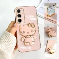 ราคา เคสโทรศัพท์สำหรับ Samsung A35 A55เคส5G เฮลโหลคิตตี้กระจกพับเป็นขาตั้งเคสโทรศัพท์ชุบหรูหราชุบเคสโทรศัพท์นิ่ม (21563875083)