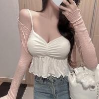 ราคา เสื้อสายเดี่ยว TOP ผ้านิ่ม สไตล์เซ็กซี่ y2k สาวอวบ (25620401727)