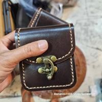 ราคา กระเป๋าใส่เหรียญ เอนกประสงค์ สำหรับตลับเมตร ใส่กุญแจ รีโมท บุหร เหรียญ ผลิตจาก หนังวัวแท้ ขนาด 3x4x1 นิ้ว (24989114105)