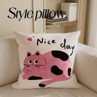 ราคา Wangbokang หมอนอิงลายแมวการ์ตูน หมอนอิงโซฟาในห้องนั่งเล่น หมอนอิงออฟฟิศ หมอนอิงเวลาพักเที่ยง หมอนอิงเอว ไส้ผ้าฝ้าย PP ถอดซักได้ (24725399915)