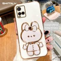 ราคา สำหรับ VIVO Y21 Y21S Y21A Y21T Y33S Y33T Y22S Y22 Y35 Y51 2020 Y31 2021เคสโทรศัพท์ซิลิโคนเคสนิ่มเคลือบอิเล็คโทรเพลทหรูหราฝาครอบโทรศัพท์ตัวยึดกระจกแต่งหน้ารูปกระต่ายน่ารักทันสมัย (19236182891)