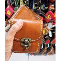 ราคา กระเป๋าใส่เหรียญ เอนกประสงค์ สำหรับตลับเมตร ใส่กุญแจ รีโมท บุหร เหรียญ ผลิตจาก หนังวัวแท้ ขนาด 3x4x1 นิ้ว (24989114103)