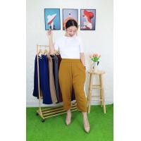 ราคา A1กางเกงผ้านิ่ม5ส่วน สาวอวบสาวพลัสไซส์ (23978036708)