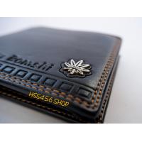 ราคา กระเป๋าสตางค์ผู้ชาย BOMSHI ใบสั้น 141 ดำ กัญ (15132737005)