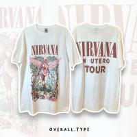ราคา 90s Nirvana T shirt เสื้อยืดคอกลมแขนสั้น Nirvana Cotton (23821316023)
