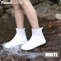 ราคา Tawii ถุงคลุมรองเท้ากันน้ำ ปลอกรองเท้าซิลิโคน รองเท้าบูทกันลื่นกันฝน ที่ครอบรองเท้ากันฝน ข้นขึ้น (24733402369)