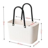 ราคา COD ตะกร้าใส่ของขนาดใหญ่ทรงสี่เหลี่ยมตะกร้าสี่เหลี่ยมตะกร้าใส่ของที่เก็บพลาสติกพลาสติก Bakul (24175408583)