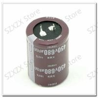 ราคา 680UF450V 450V680UF 680MFD 450โวลต์35X50มมในตัวเก็บประจุแบบอิเล็กโทรไลติกอลูมิเนียม (24311222211)