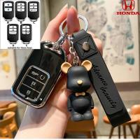 ราคา Tpu 2 3 4กุญแจรถยนต์ปุ่มกดเคสสำหรับ HONDA Jaz hrv crv brv CITY ACCORD กุญแจรถยนต์รีโมทที่คลุมพวงกุญแจรถ CIVIC (24941187603)