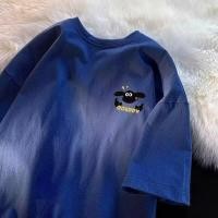 ราคา Muse Harbor ฤดูร้อนสไตล์ฮ่องกงเสื้อยืดแขนสั้นผู้ชายลายการ์ตูนShaun the Sheep (24412232827)