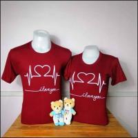ราคา เสื้อคู่รัก ลายคลื่นหัวใจ ราคาต่อ1ตัว เสื้อยืด คู่รัก ชุดคู่ เสื้อแฟชั่น เสื้อกลุ่ม (24878633615)