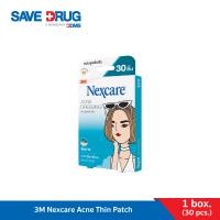 ราคา แผ่นแปะสิว สิวอักเสบ 3M Nexcare Acne Dressing Thin Patch 30 แผ่น (7359480915)