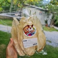 ราคา Dogfin ด็อกฟิน หูวัวอบแห้ง เกรดเอ 250 500 กรัม สำหรับสุนัขทุกสายพันธุ์ ชุบไก่250 กรัม (24894863166)