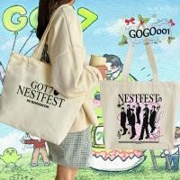 ราคา กระเป๋าผ้าแคนวาส ถุงผ้า GOT7 ลูกนก IGOT7 Canvas Tote Bag พิมพ์ลายโลโก้ กระเป๋าผ้าใบ แฟชั่น กระเป๋า ความจุขนาดใหญ่ gt01 (24412654748)